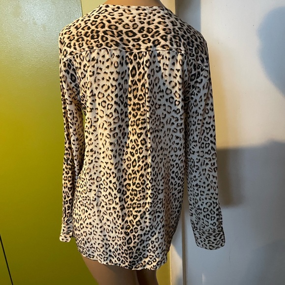 Equipment silk animal print tunic blouse - Picture 5 of 6